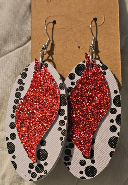 Faux Leather Earrings