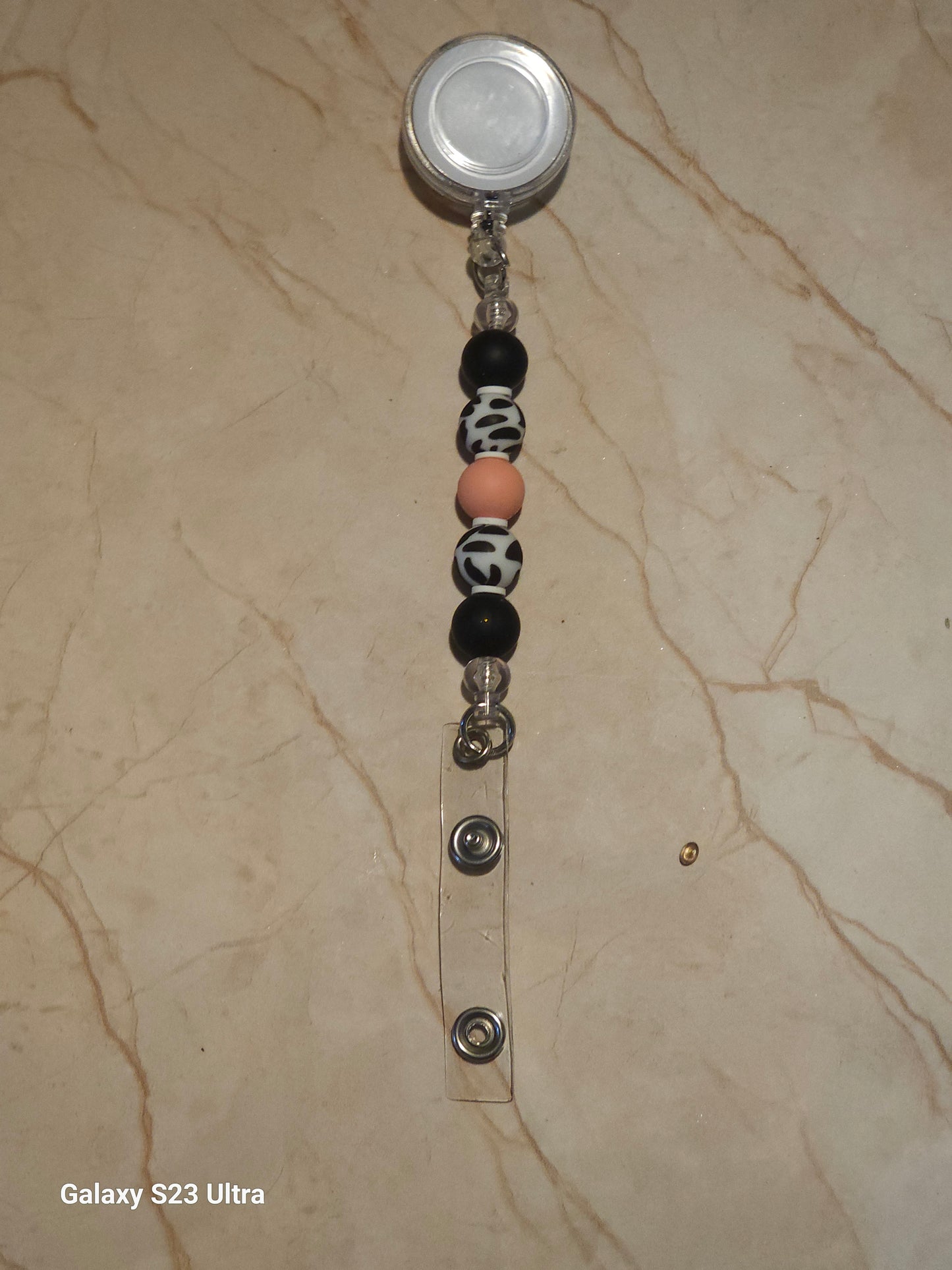 Beaded Badge Reel