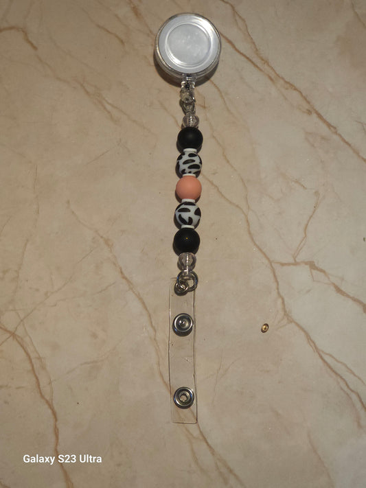 Beaded Badge Reel